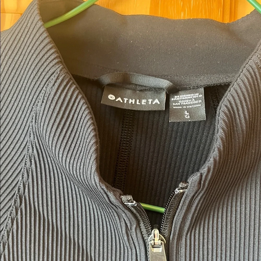 Athleta Black Women's Utility Jacket Size L - Picture 3 of 9